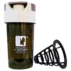 Шейкер бутылка с контейнером POWERFOOD (Паверфуд) для приготовления и хранения коктейлей 500 мл