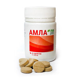 Амла Лів таблетки мають антиоксидантний, протизапальний ефект банку 30 шт