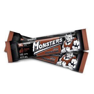 Батончик протеиновый в рацион питания спортсменов VALE MONSTERS (Вале Монстрерс) с какао глазированный кондитерской глазурью 80 г