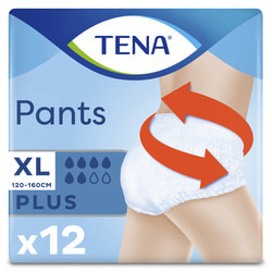 Подгузники-трусы для взрослых TENA (Тена) Pants Plus XL (Пентс плюс) размер XL 12 шт