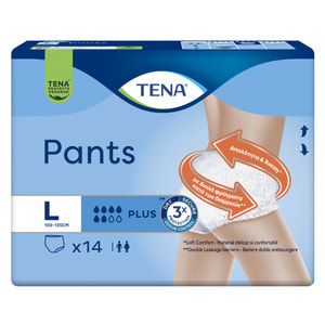 Подгузники-трусы для взрослых TENA (Тена) Pants Plus (Пентс Плюс) размер L 14 шт