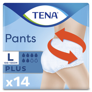 Подгузники-трусы для взрослых TENA (Тена) Pants Plus (Пентс Плюс) размер L 14 шт