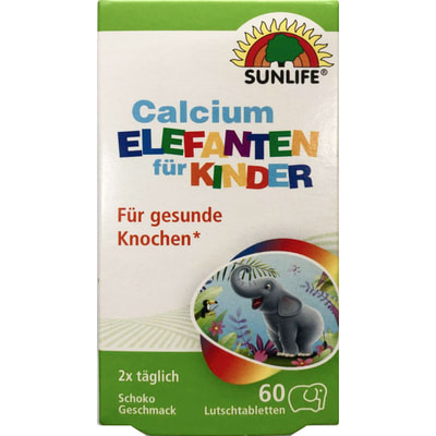 Витамины SUNLIFE (Санлайф) Calcium Elefanten fur Kinder Кальций для детей пастилки 60 шт