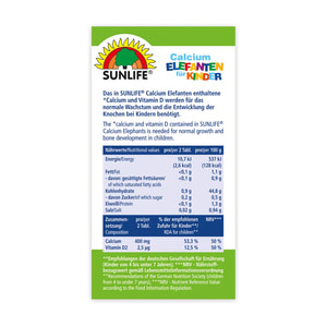 Вітаміни SUNLIFE (Санлайф) Calcium Elefanten fur Kinder Кальцій для дітей пастилки 60 шт