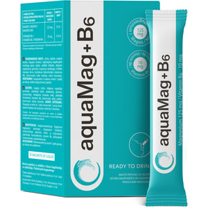AquaMag+B6 (Аквамаг+В6) раствор для нормализации работы мышц и функционированию нервной системы в саше 10 шт