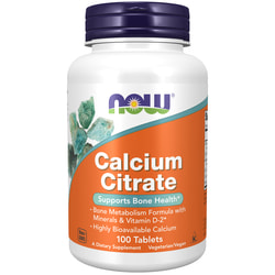 Кальція цитрат NOW (Нау) Calcium Citrate зміцнення зубів та кісток таблетки флакон 100 шт