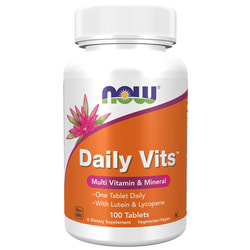 Мультивитамины ежедневные NOW (Нау) Daily Vits витаминный комплекс таблетки флакон 100 шт
