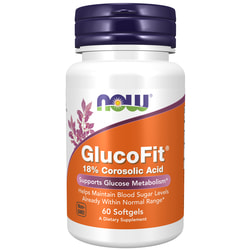 Глюкофит NOW (Нау) Glucofit капсулы поддерживают здоровый метаболизм глюкозы упаковка 60 шт