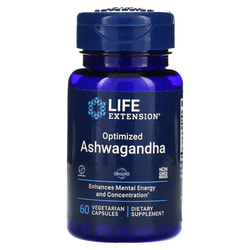 Ашваганда екстракт LIFE EXTENSION (Лайф Екстеншн) Optimized Ashwagandha оптимізована капсули для полегшення наслідків стресу флакон 60 шт