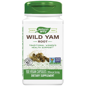 Дикий ямс NATURE’S WAY (Натурес Вей) Wild Yam капсули для підтримки жіночого здоров'я флакон 100 шт