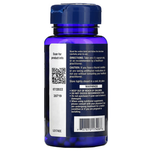 Морской Йод LIFE EXTENSION (Лайф Экстэншн) Sea-Iodine капсулы для здоровья щитовидной железы по 1000 мкг флакон 60 шт