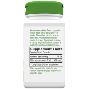 Авраамове дерево NATURE’S WAY (Натурес Вей) Vitex (Fruit) капсули для підтримки жіночого місячного циклу флакон 100 шт