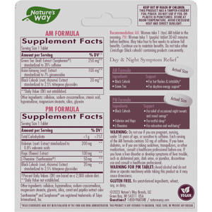 AM/PM Menopause (Менопауза) NATURE’S WAY (Натурес Вей) таблетки для полегшення симптомів менопаузи 60 шт