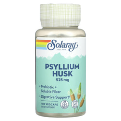 Скорлупа подорожника SOLARAY (Солорай) Psyllium Husk 525 mg капсулы для поддержки пищеварения по 525 мг флакон 100 шт