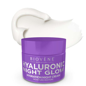 Крем для обличчя BIOVENE (Біовен) зволожуючий та відновлювальний з гіалуроновою кислотою нічний 50 мл