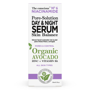Сироватка для обличчя THE CONSCIOUS (Коншес) для звуження пор з авокадо та цинком 30 мл