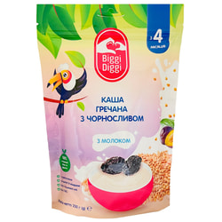 Каша молочная сухая BIGGIDIGGI (БигиДиги) гречневая с черносливом для детей с 4 месяцев 200 г