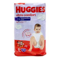 Подгузники-трусики для детей HUGGIES (Хаггис) Ultra Comfort Unisex (Ультра комфорт унисекс) Pants с персонажами Диснея размер 6 от 15 кг до 25 кг 13шт