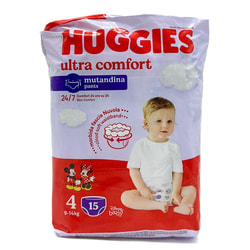 Подгузники-трусики для детей HUGGIES (Хаггис) Ultra Comfort Unisex (Ультра комфорт унисекс) Pants с персонажами Диснея размер 4 от 9 кг до 14 кг 15 шт