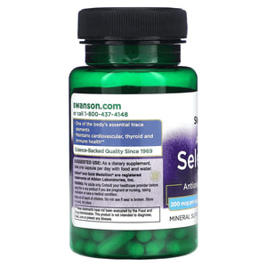 Глицинатный селеновый комплекс SWANSON (Свенсон) Albion Chelated Selenium Complex 200 mcg капсулы по 200 мкг флакон 90 шт