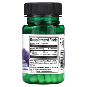 Хелатный цинк SWANSON (Свенсон) Albion Chelated zinc капсулы поддерживают иммуную систему по 30 мг флакон 90 шт