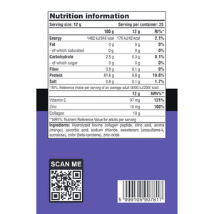 Коллаген PURE GOLD (Пьюр Голд) Collagen marha Mango порошок со вкусом манго для здоровья суставов, связок, сосудов и кожи 300 г