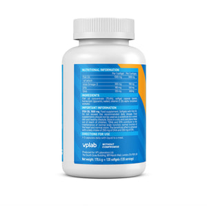 Риб'ячий жир VPLAB (ВПЛаб) UltraVit (Ультравіт) Fish oil 1000 mg таблетки для підтримки роботи серцево-судинної системи 120 шт