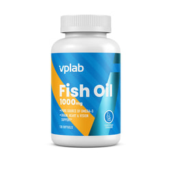 Рыбий жир VPLAB (ВПЛаб) UltraVit (Ультравит) Fish oil 1000 mg таблетки для поддержания работы сердечно-сосудистой системы 120 шт