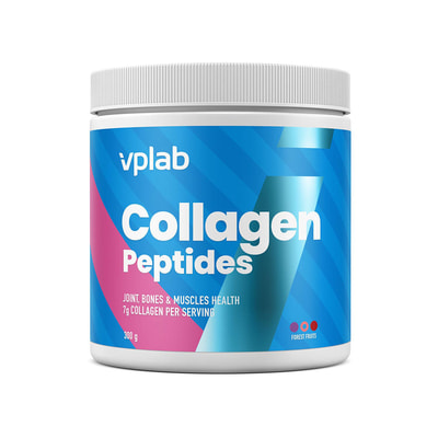 Колагенові пептиди лісові фрукти VPLAB (ВПЛаб) UltraVit (Ультравіт) Collagen Peptides Forest Fruits порошок покращує здоров'я суглобів, кісток 300 г