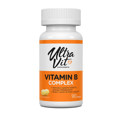 Комплекс витамин В VPLAB (ВПЛаб) UltraVit (Ультравит) Vitamin B complex капсулы флакон 90 шт