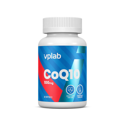 Коензим Q10 (CoQ10) VPLAB (ВПЛаб) UltraVit (Ультравіт) капсули підтримують оптимальне здоров’я по 100 мг 60 шт