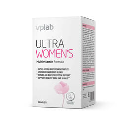 Жіноча мультивітамінна формула VPLAB (ВПЛаб) UltraVit (Ультравіт)  Women's Multivitamin Formula каплети упаковка 90 шт