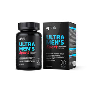 Men’s Sport Multivitamin Formula VPLAB (ВПЛаб) UltraVit (Ультравит) каплеты мультивитаминная формула для мужчин упаковка 90 шт