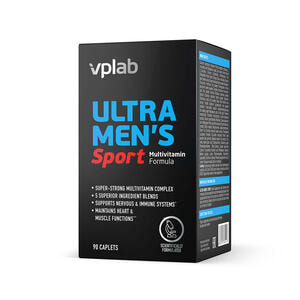 Men’s Sport Multivitamin Formula VPLAB (ВПЛаб) UltraVit (Ультравит) каплеты мультивитаминная формула для мужчин упаковка 90 шт