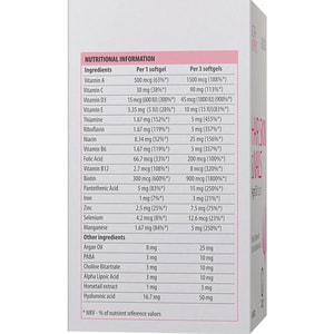 Вітаміни для жінок VPLAB (ВПЛаб) UltraVit (Ультравіт) Ultra Women’S Hair,Skin & Nails для підтримки краси волосся, шкіри та нігтів капсули 90 шт