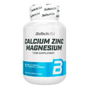 Витамины и минералы BiotechUSA (Байотек) Calcium Zinc Magnesium в таблетках упаковка 100 шт