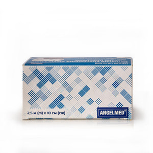 Пластир хірургічний Angelmed (АнгелМед) Пластфікс еластичний на нетканній основі розмір 2,5 м х 10 см 1 шт