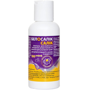 Белосалік Салік Шампунь для глубокого очищення шкіри голови та волосся флакон 100 мл
