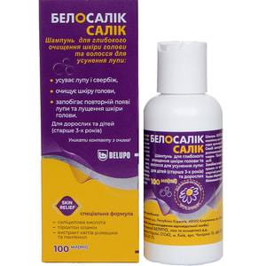 Белосалік Салік Шампунь для глубокого очищення шкіри голови та волосся флакон 100 мл