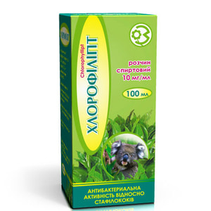Хлорофіліпт р-н спирт. 10мг/мл фл. 100мл