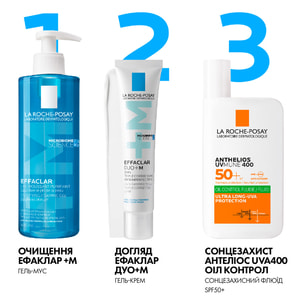 Гель-мусс для лица La Roche-Posay (Ля Рош-Позе) Эфаклар +М очищающий для проблемной кожи 400 мл