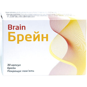Брейн капсулы твердые для улучшения памяти 3 блистера по 10 шт