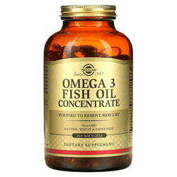 Концентрат рыбьего жира Омега-3 SOLGAR (Солгар) Omega-3 Fish Oil Concentrate капсулы флакон 240 шт