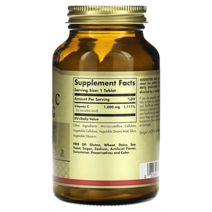 Витамин С 1000 мг SOLGAR (Солгар) Vitamin C 1000 mg таблетки флакон 90 шт