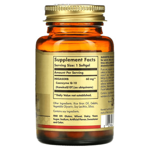 Мегасорб Коэнзим Q-10 SOLGAR (Солгар) Megasorb CoQ-10 капсулы по 60 мг флакон 120 шт
