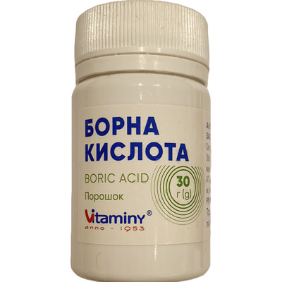 Борна кислота пор. кристаліч. 30г