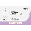 Шовний матеріал що розсмоктується Вікрил розмір USP 0, ріжеча голка 40 мм, 1/2 кола, довжина 75 см артикул W9154