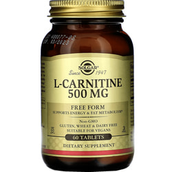 L-Карнитин SOLGAR (Солгар) L-Carnitine - 500 mg таблетки по 500 мг флакон 60 шт