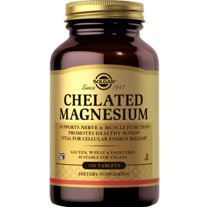 Магния хелат SOLGAR (Солгар) Chelated Magnesium таблетки с магнием флакон 250 шт