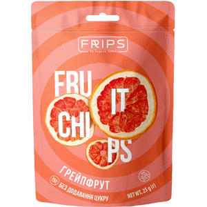 Чипси фруктові FRIPS (Фрипс) з грейпфрута 25 г